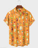 Alohadaddy® Hawaiian Beach Cocktail Margarita Print Short-Sleeve Shirt