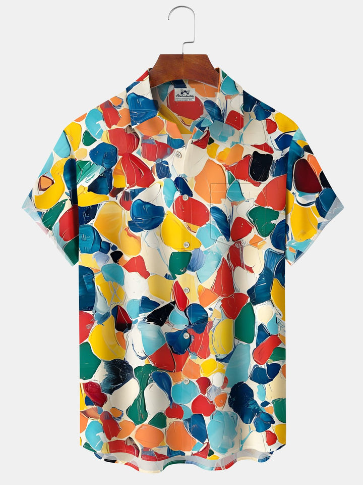 Alohadaddy® Vintage Art Painting Geometric Abstract Men&