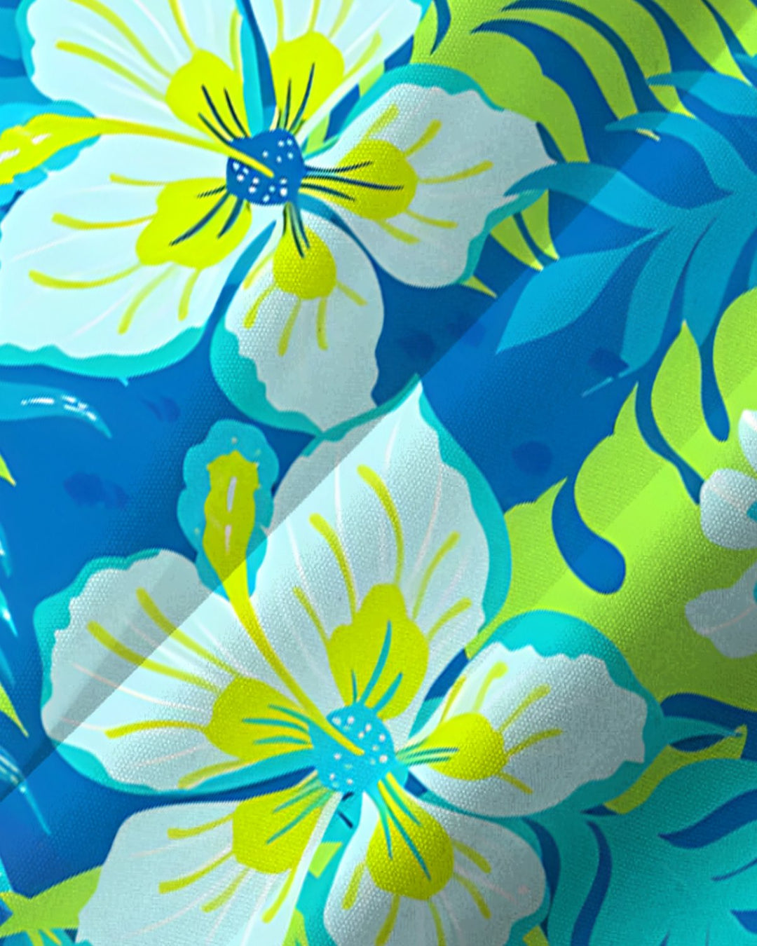 Alohadaddy® Hawaiian Floral Tropical Print Short-Sleeve Shirt