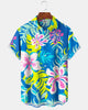 Alohadaddy® Hawaiian Floral Tropical Print Short-Sleeve Shirt