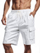 Alohadaddy® Basic Solid Double Pocket Oversized Pocket Cotton Shorts