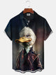Alohadaddy® 1970s Retro Animated Cartoon Duck Pocket Shirt