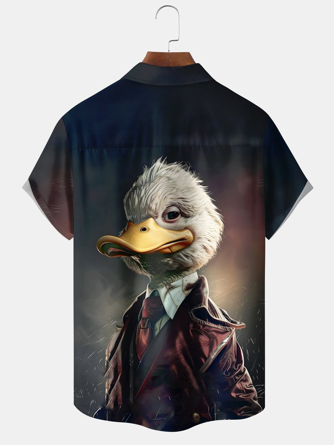Alohadaddy® 1970s Retro Animated Cartoon Duck Pocket Shirt
