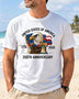 Alohadaddy® Men's Independence Day American Flag 250th Anniversary Eagle Short-Sleeve T-Shirt