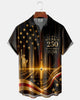 Alohadaddy® Retro Gradient 3D 250th Independence Day Short-Sleeve Shirt