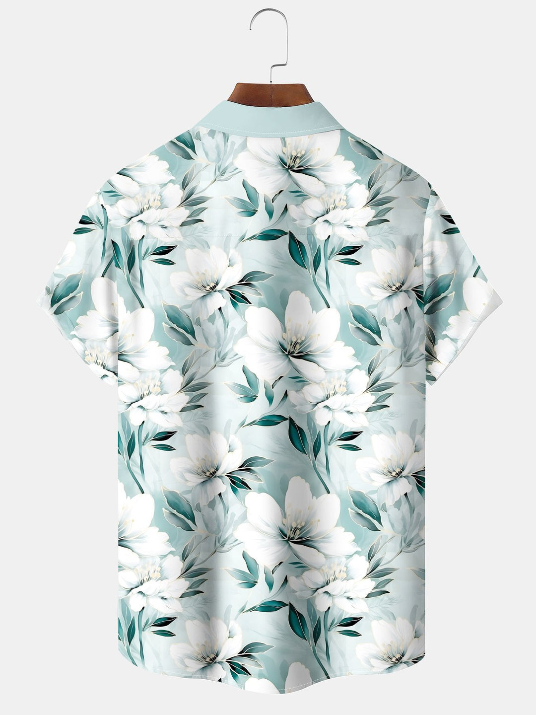Alohadaddy® Hawaiian Floral Patchwork Pocket Resort Shirt