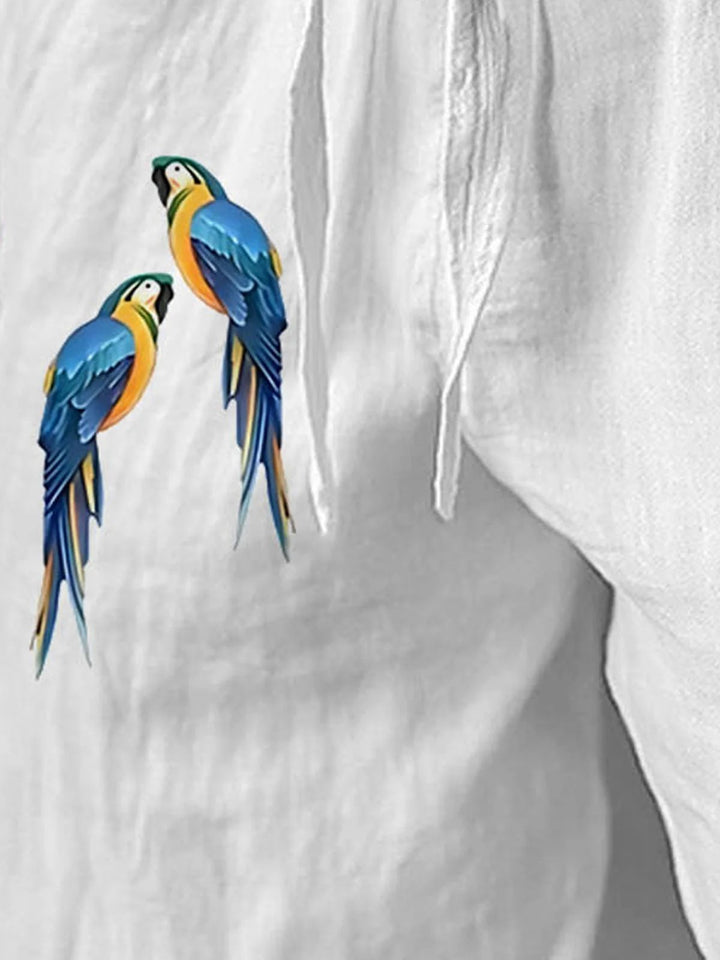 Alohadaddy® Hawaiian Parrot Print Men&