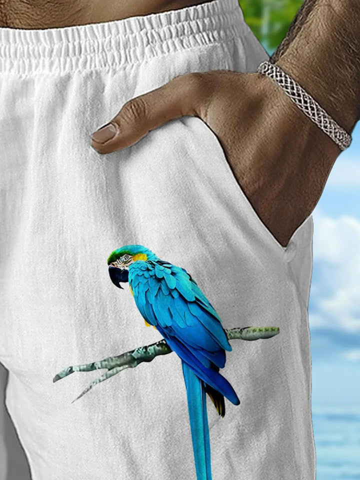 Alohadaddy® Hawaiian Parrot Print Men&