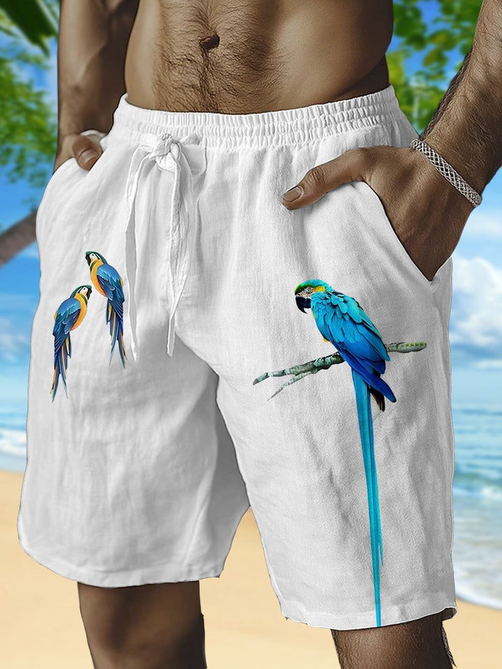 Alohadaddy® Hawaiian Parrot Print Men&
