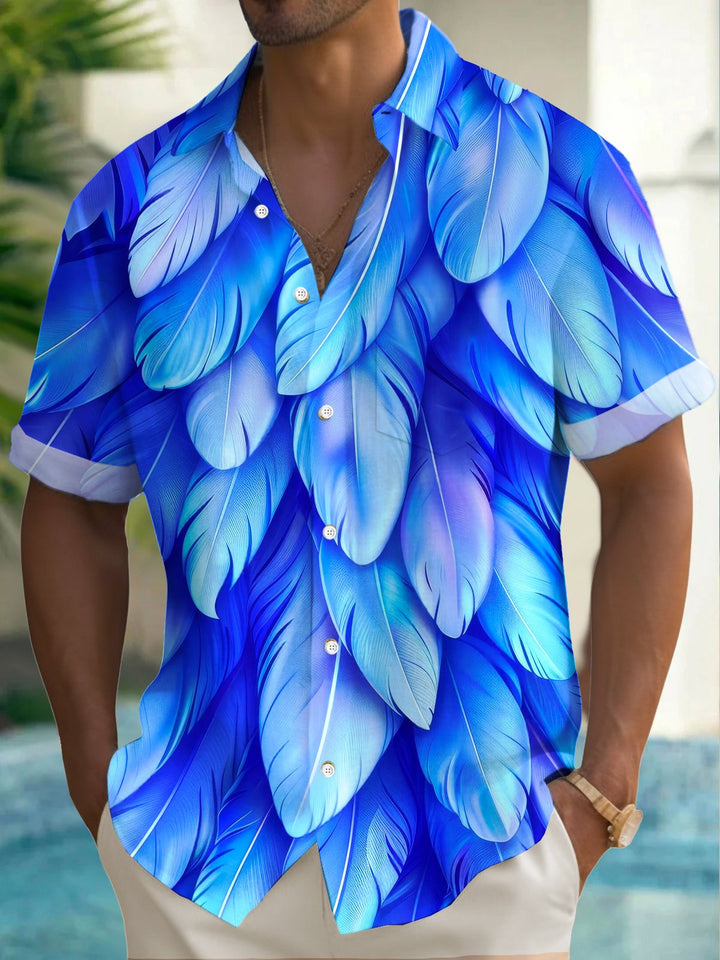 Alohadaddy® Vintage Gradient Feather Art Print Men&