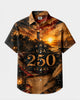 Alohadaddy® 250th Independence Day Commemorative Vintage Poster Print Short-Sleeve Shirt