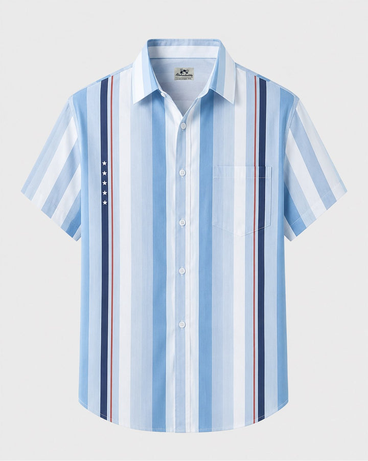 Alohadaddy® Basic Geometric Striped Men&