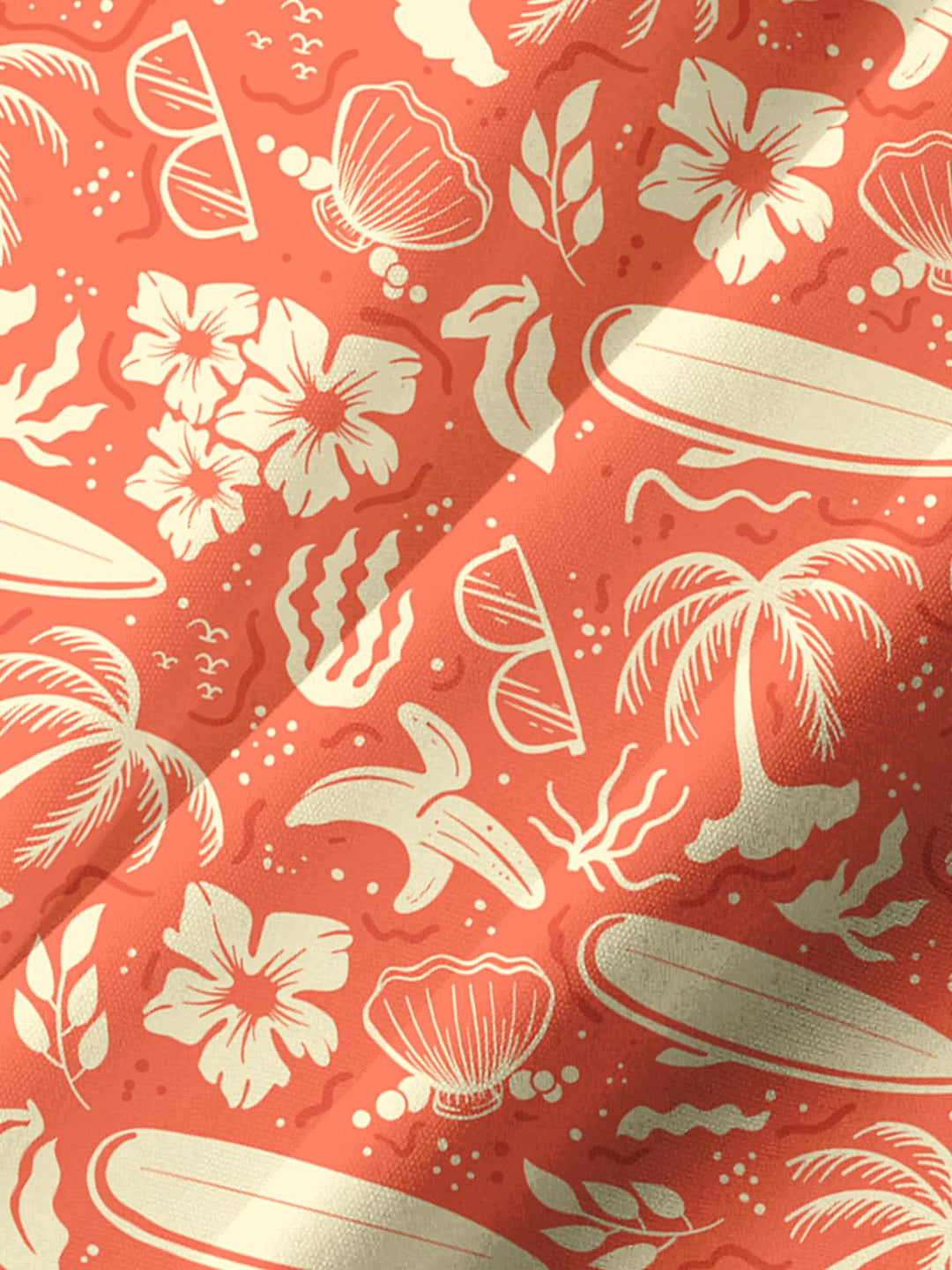 Alohadaddy® Hawaiian Coconut Tree Floral Tropical Print Men&