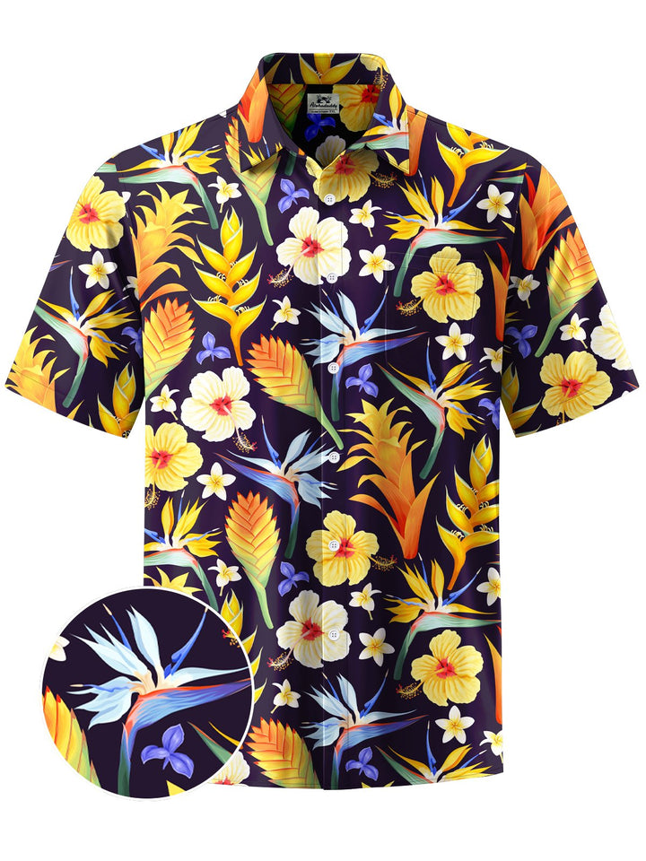 Alohadaddy® Hawaiian Floral Tropical Fruit Print Men&
