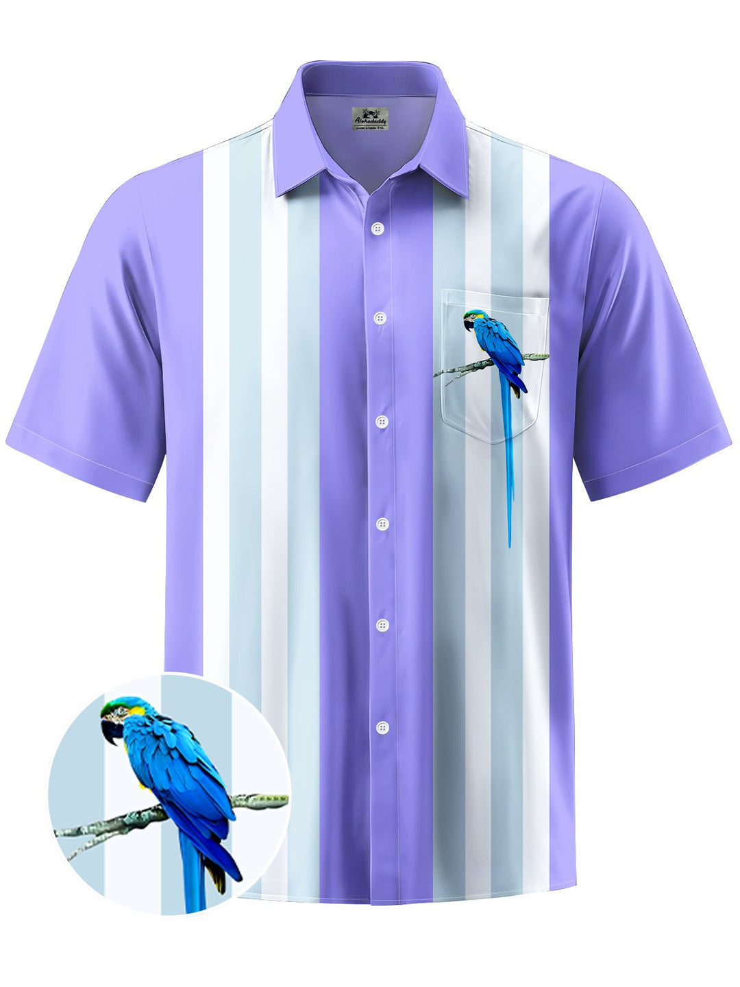 Alohadaddy® Hawaiian Parrot Print Men&
