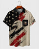 Alohadaddy® Independence Day Flag Eagle 250th Anniversary Short-Sleeve Shirt
