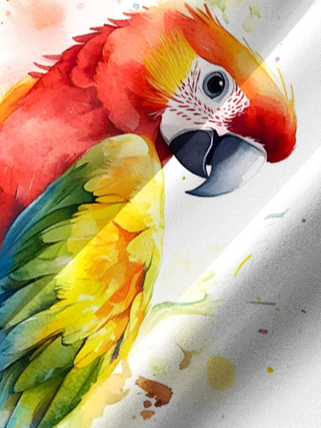 Alohadaddy® Hawaiian Tropical Gradient Parrot Print Men&