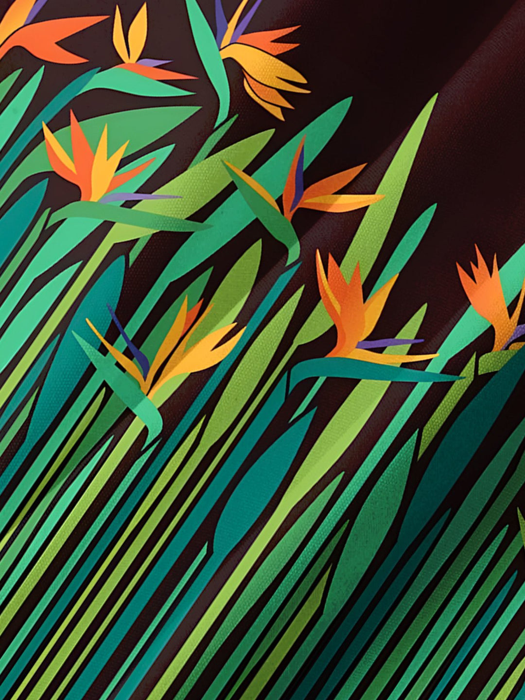 Alohadaddy® Hawaiian Tropical Floral Vintage Line Print Men&