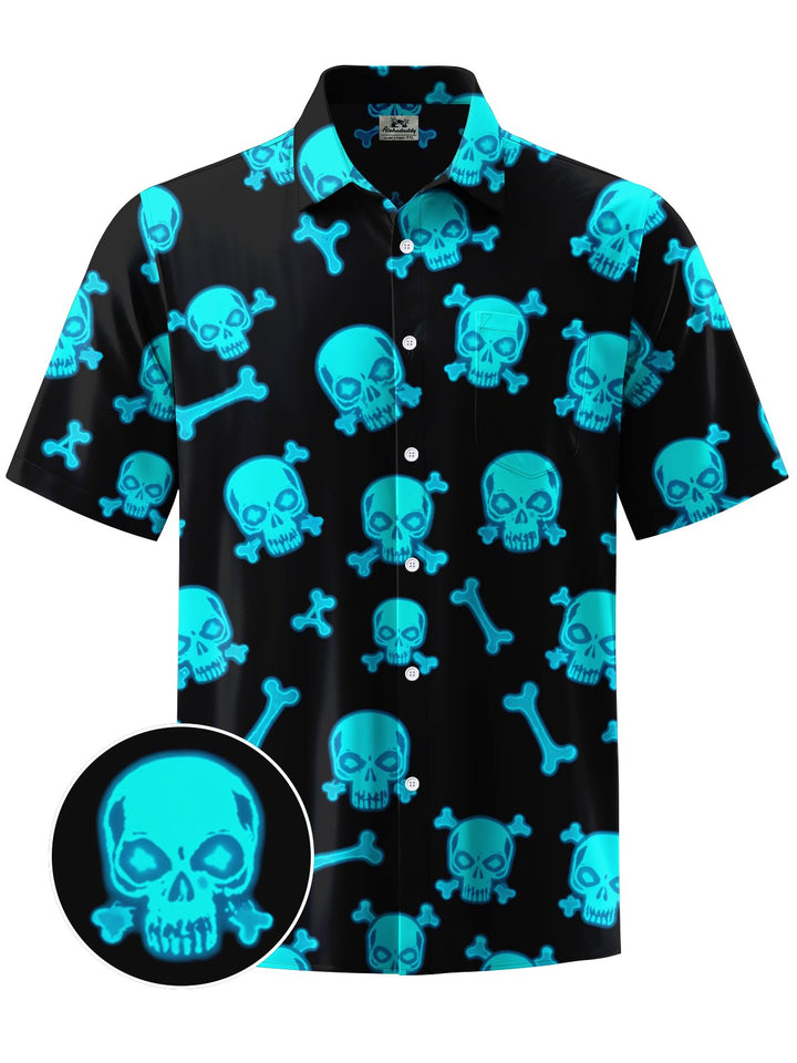 Alohadaddy® Vintage Skull Print Gradient Men&