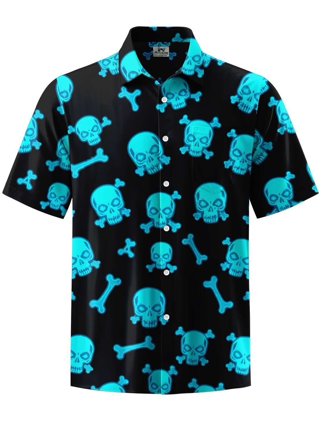 Alohadaddy® Vintage Skull Print Gradient Men&
