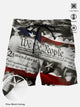 Bañador hawaiano con bolsillo y diseño del Día de la Independencia de Alohadaddy para hombre, de secado rápido, elástico, talla grande