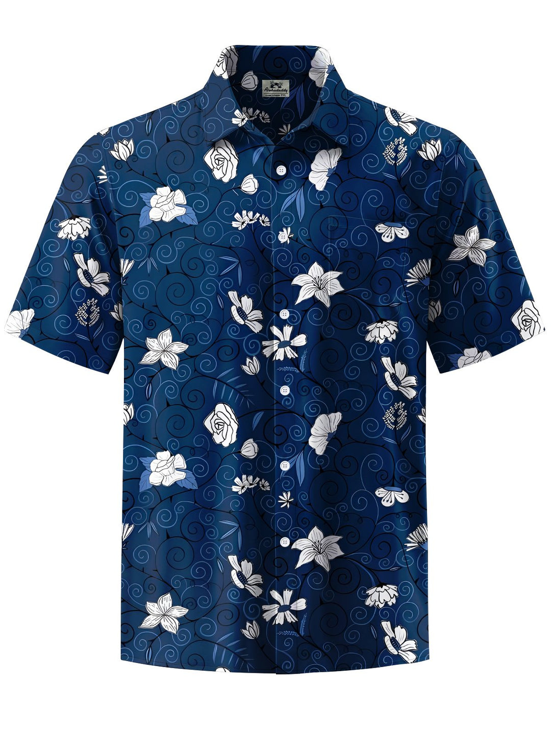 Alohadaddy® Hawaiian Floral Geometric Print Men&
