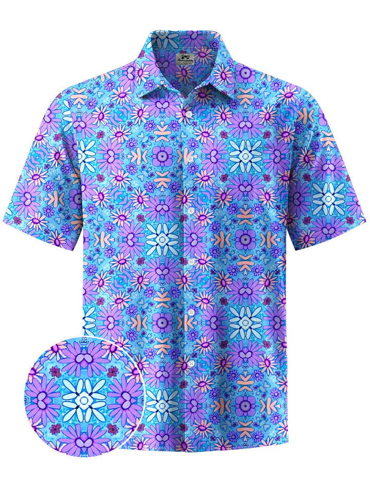 Alohadaddy® Retro Abstract Geometric Gradient Men&