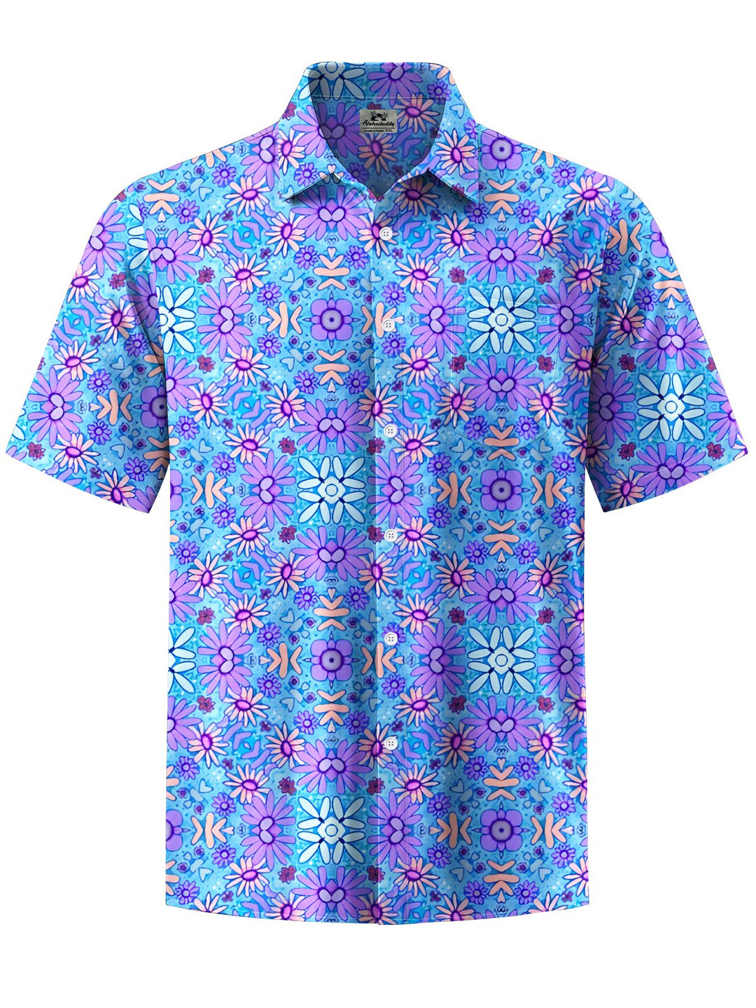 Alohadaddy® Retro Abstract Geometric Gradient Men&