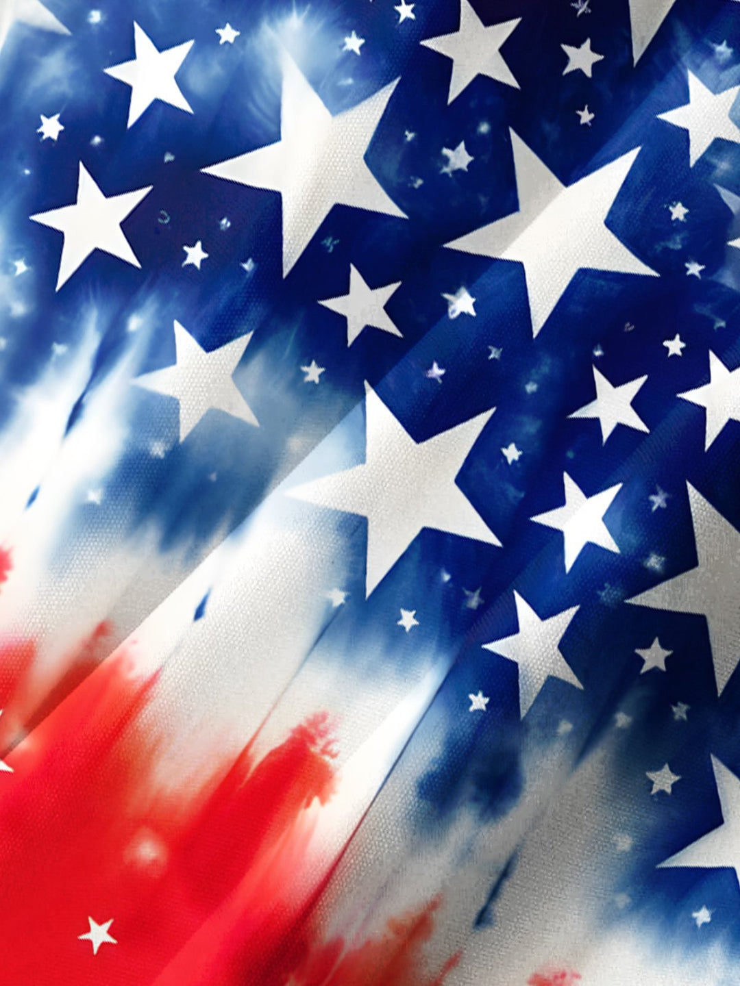 Alohadaddy® Holiday Independence Day Five-Pointed Star Gradient Men&