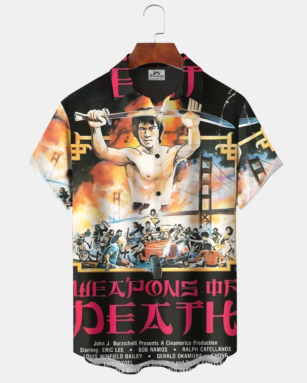 Alohadaddy® Vintage Movie Poster Short-Sleeve Shirt