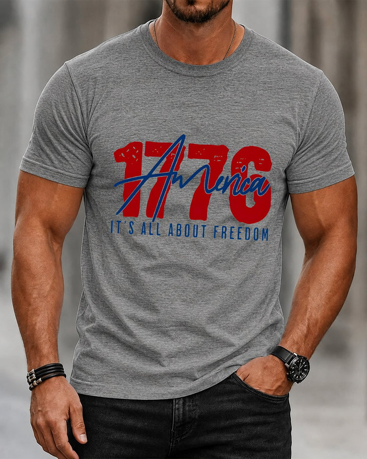 Alohadaddy® USA Independence Day Holiday Short-Sleeve T-Shirt
