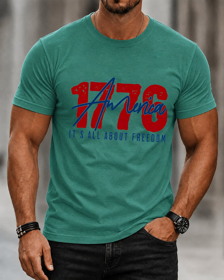 Alohadaddy® USA Independence Day Holiday Short-Sleeve T-Shirt