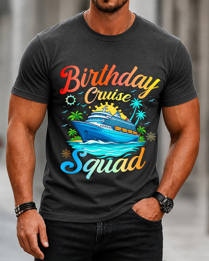 Alohadaddy® Birthday Cruise Vintage Short-Sleeve T-Shirt