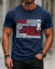 Alohadaddy® Vintage Lettering Dad Short-Sleeve T-Shirt