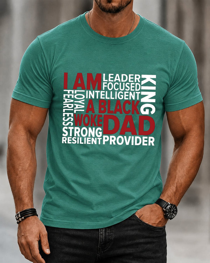 Alohadaddy® Vintage Lettering Dad Short-Sleeve T-Shirt