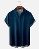 Alohadaddy® Retro Gradient Geometric Short-Sleeve Pocket Shirt