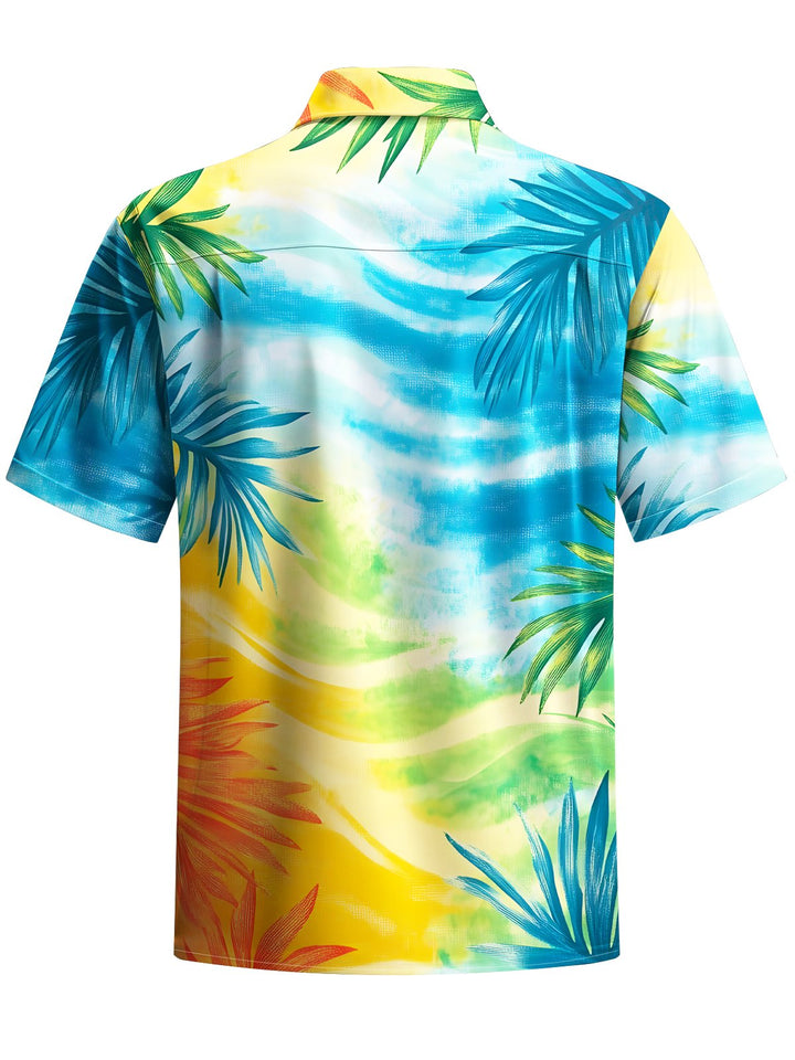 Alohadaddy® Hawaiian Leaf Ombre Tie-Dye Vintage Shirt