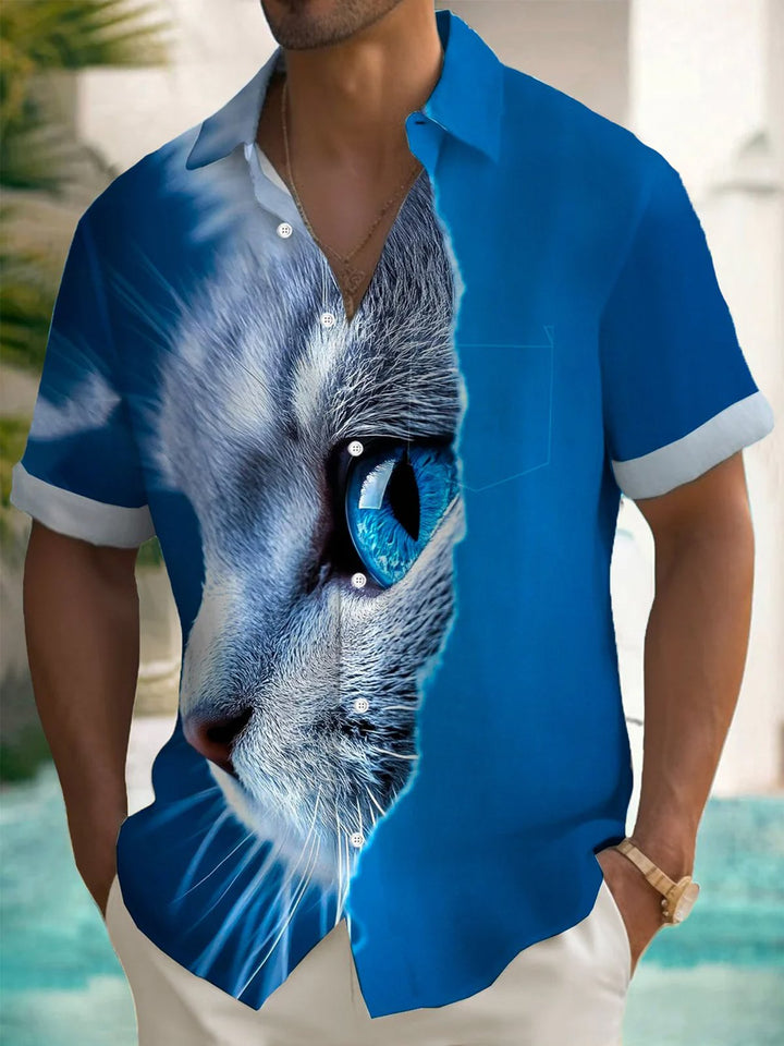 Alohadaddy® Vintage Cat Print 3D Animal Men&