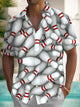 Alohadaddy® Retro Bowling 3D Print Pocket Shirt