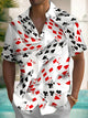 Alohadaddy® Vintage 3D Poker Print Pocket Button Shirt