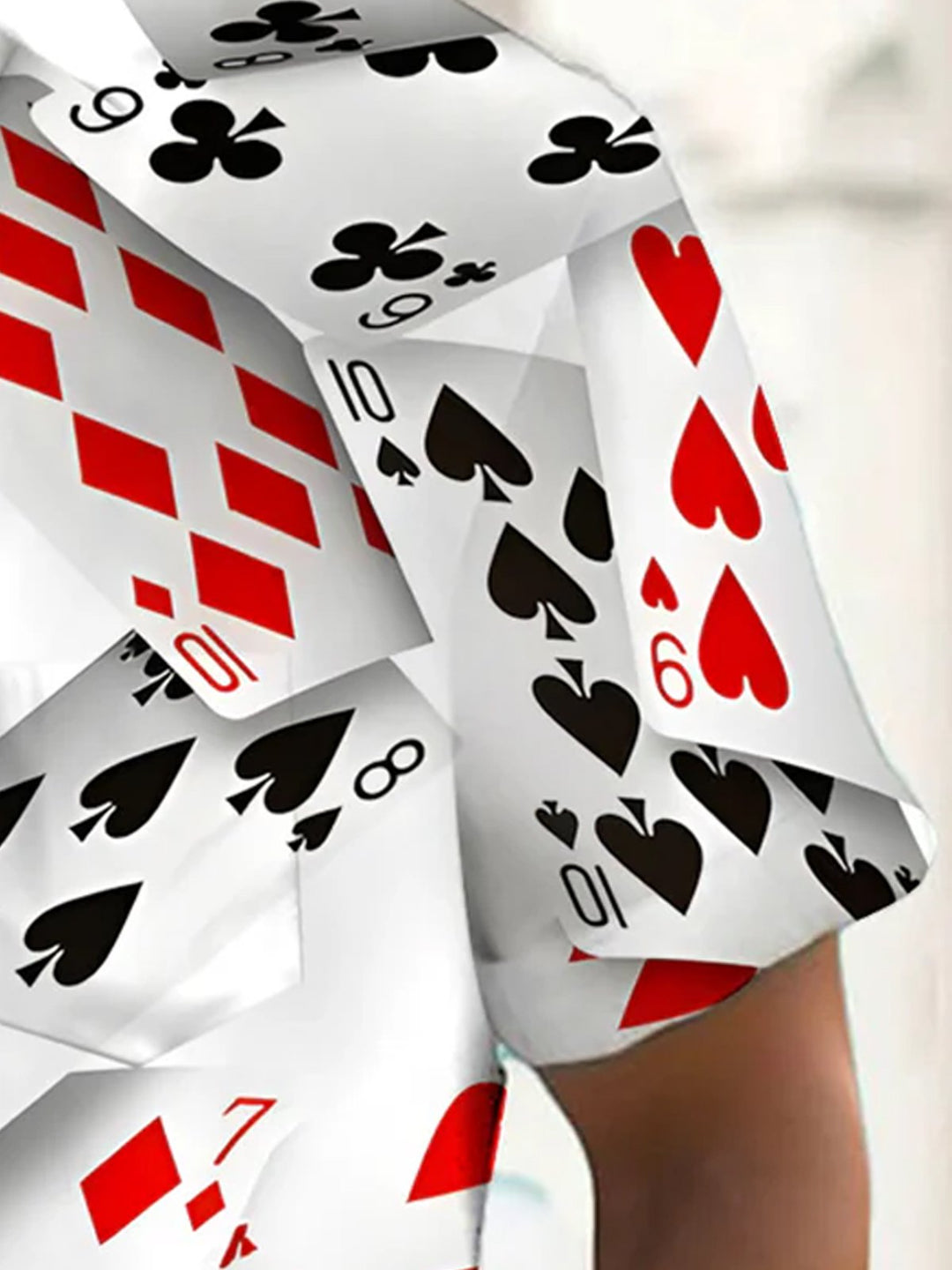Alohadaddy® Vintage 3D Poker Print Pocket Button Shirt