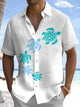 Alohadaddy® Hawaiian Turtle Basic Hawaiian Shirt Men's Pocket Shirt