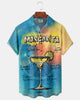 Alohadaddy® Hawaiian Retro Gradient Cocktail Short-Sleeve Shirt
