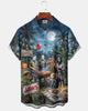 Alohadaddy® Halloween Cartoon Clown Short-Sleeve Vacation Shirt
