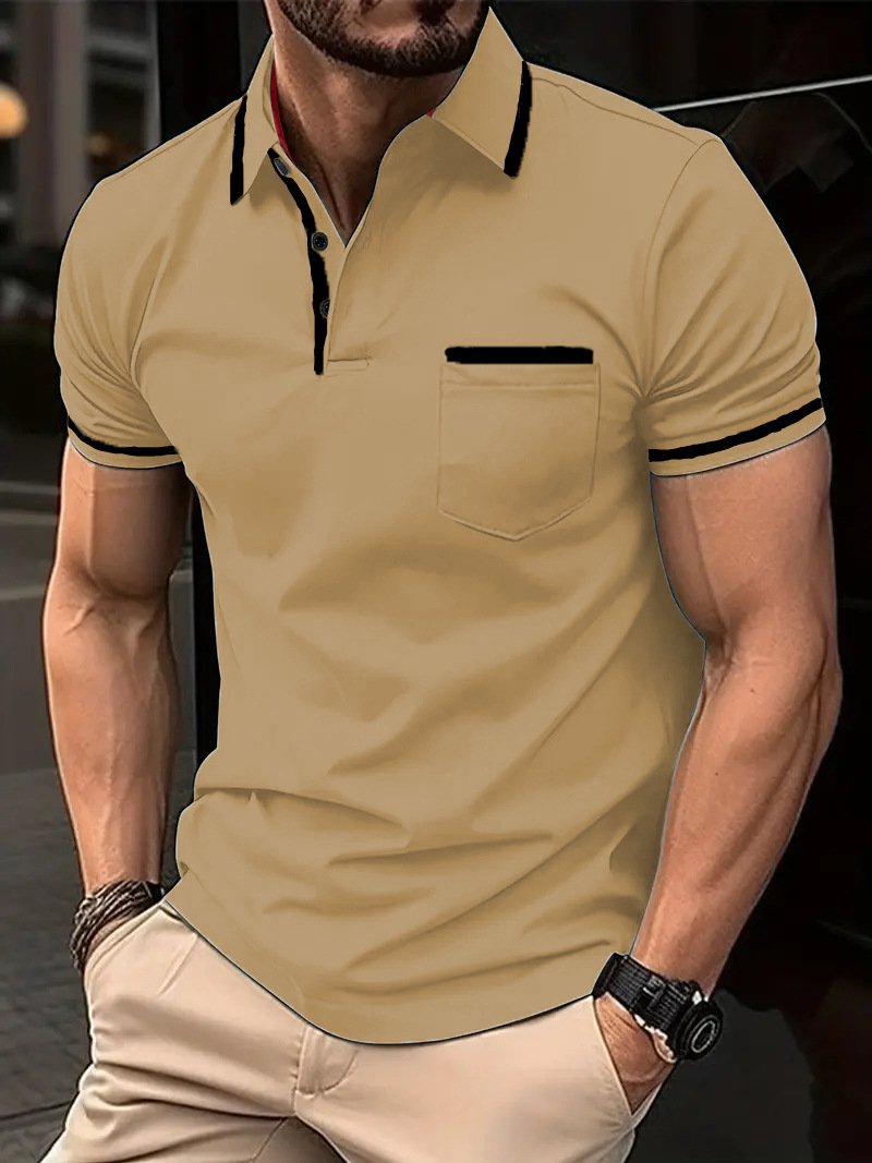 Alohadaddy® Pocket Panelled Polo Men&