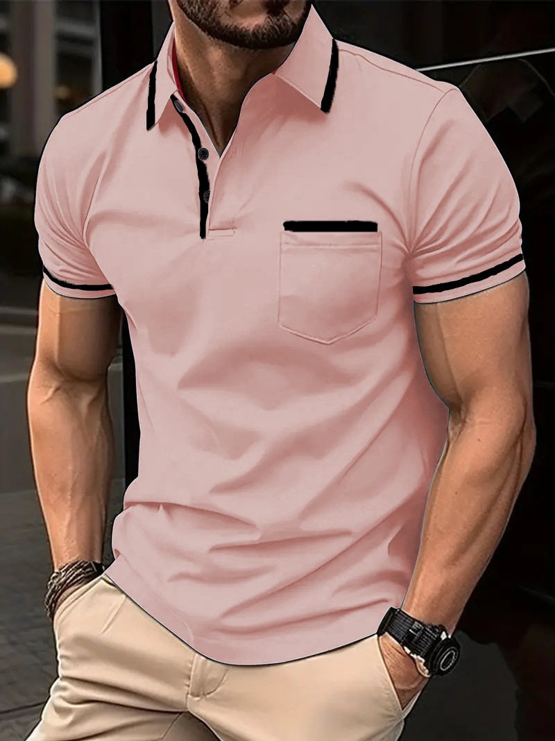 Alohadaddy® Pocket Panelled Polo Men&
