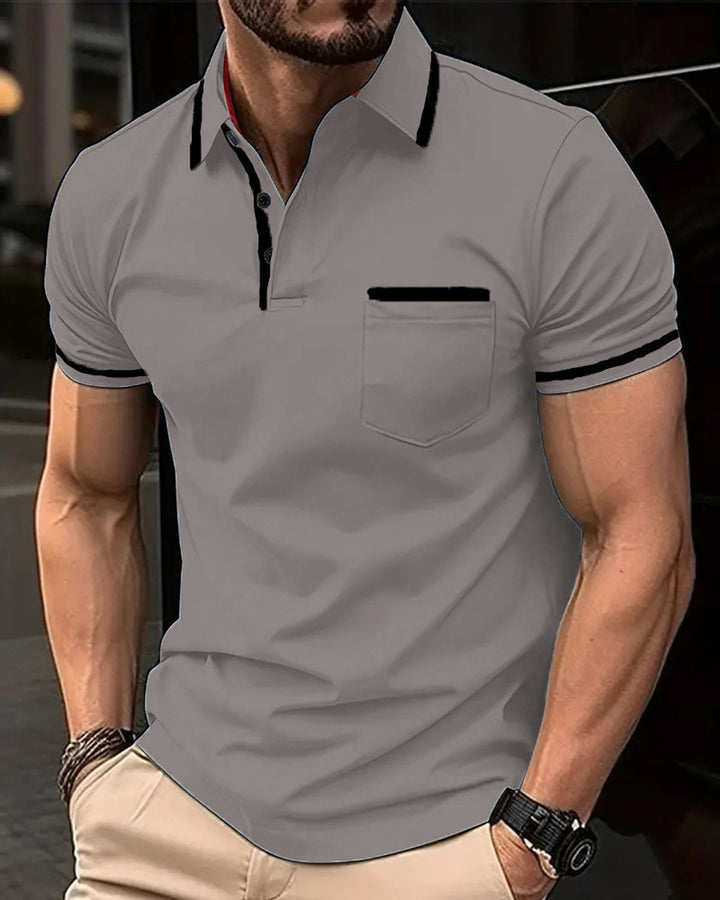 Alohadaddy® Pocket Panelled Polo Men&