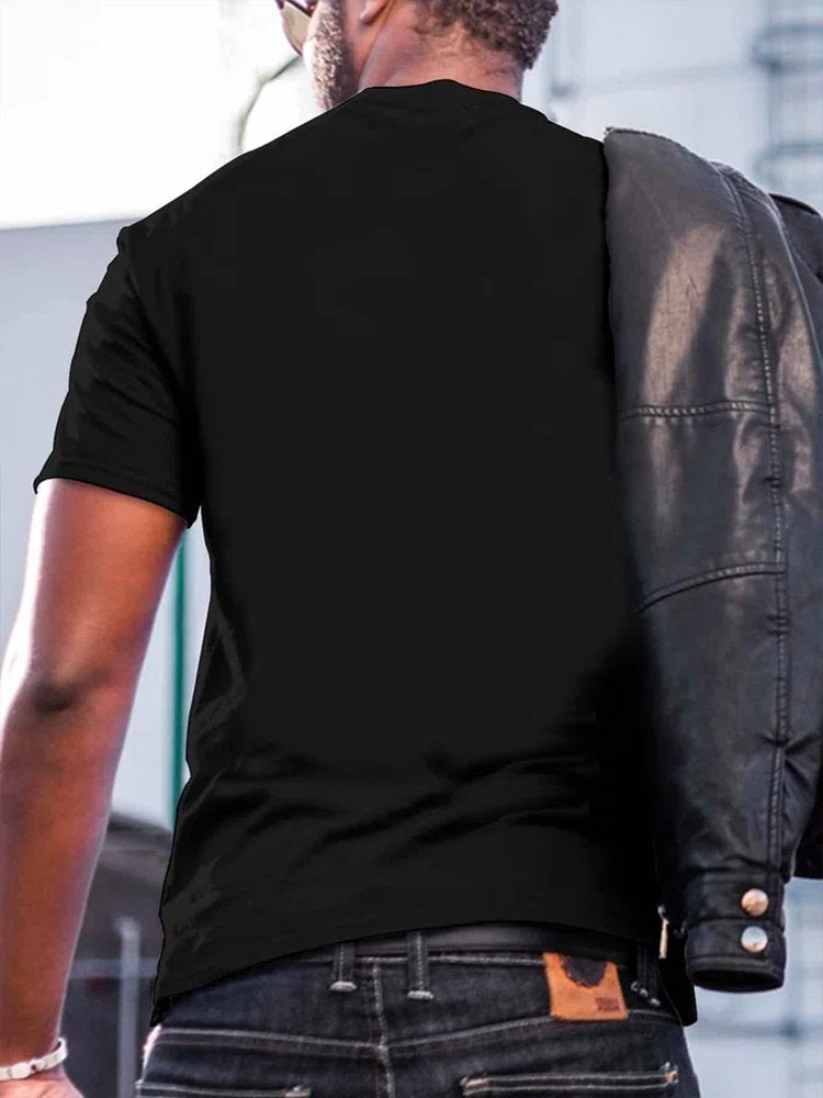 Camiseta informal de manga corta y cuello redondo para Halloween para hombre