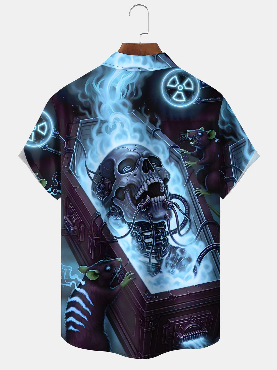Alohadaddy® Holiday Vintage Halloween Skull Mouse Gradient Shirt