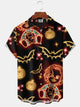 Alohadaddy® Halloween Retro Movie Doll Neon Holiday Stretch Pocket Shirt